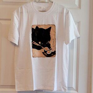 NWOT Cat Eating Sushi T-Shirt